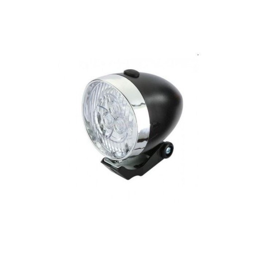3LED predná lampa JY-592, čierna