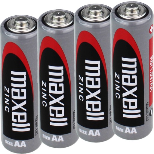 AA BATÉRIE 4 KS MAXELL ZINC R6 ZINOK UHLÍKOVÁ BATÉRIA ORIGINÁL