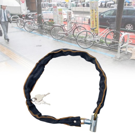 SILNÝ ZÁMOK NA BICYKEL, MOTOCYKEL, ZÁMOK NA BICYKEL, REŤAZ S KĽÚČOM