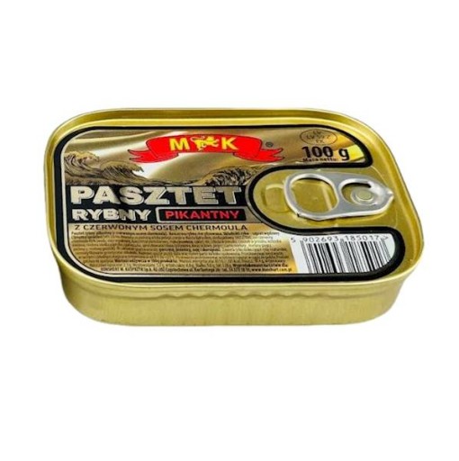 RYBIA PAŠTÁTA MK 100G PIKNUTÁ S ČERMOULOVOU OMÁČKOU