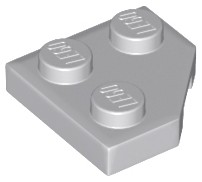 3x LEGO 26601 Klin, tanier 2 x 2 Zrezaný roh