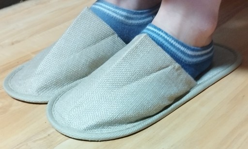 Eco Friendly protišmykové hotelové papuče, 1 pár