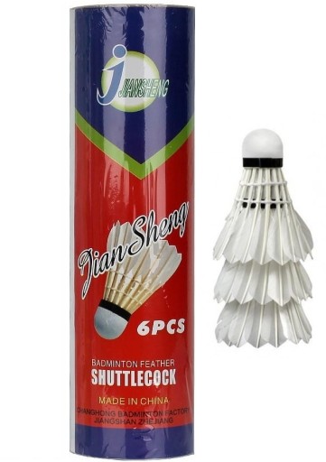 BADMINTONOVÉ Okenice, 6 ks, Techman BIELY