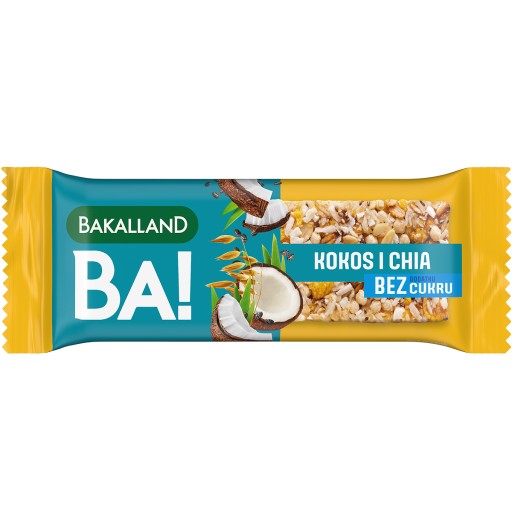 BAH! Raňajková tyčinka Coconut & Chia 5-cereálna 40g