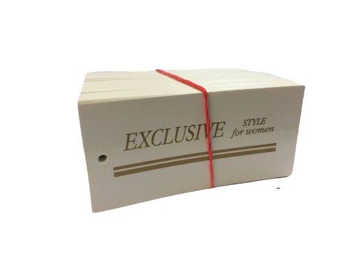 Kartónové etikety na oblečenie Exclusive ST 200 PCS.