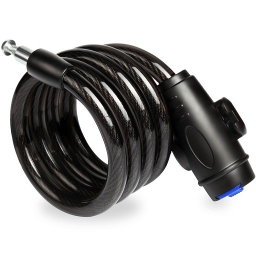Zámok na bicykel, lankový, BIKE LOCK, KÁBLOVÝ S KĽÚČOM, kotúčový zámok