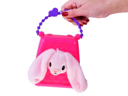 Rozkošná kabelka + zvierací plyšový maskot králika ZA4682