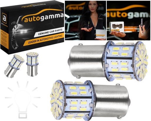 Žiarovka P21/5W 1157 BAY15D LED 50xSMD Biela Sada 2 ks.