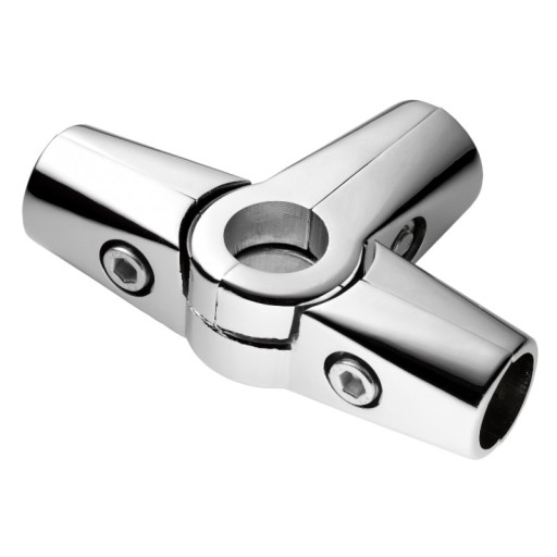 TROJRAMENNÝ KONEKTOR R44 RÚRA FI25mm KONEKTOR S-T KONEKTOR MAT ČIERNA AMIX.