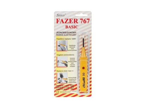 ELEKTRICKÝ TESTER FAZER 767 TESTER SIEŤOVÉHO NAPÄTIA