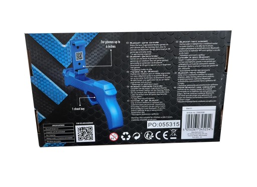 Battletron bluetooth bluetooth herná pištoľ s ovládačom