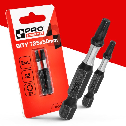 Nárazový bit Nárazové bity TX25 50mm | Nárazový bit pre skrutkovač 2 ks.