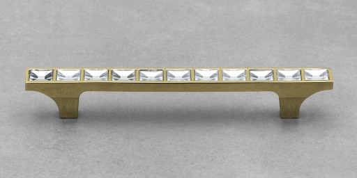 ZLATÁ ÚCHYTKA NA NÁBYTOK S CRYSTAL GLAMOUR ZÁSUVKA ÚCHYTKA 96MM