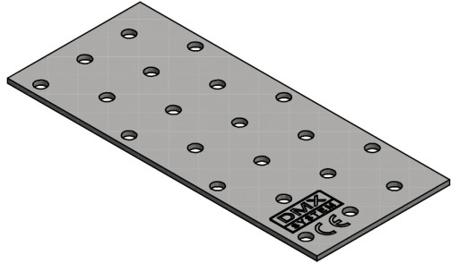 PERFOROVANÝ PLACHT PLOCHÝ TESNENIE 100x300x2,0 mm