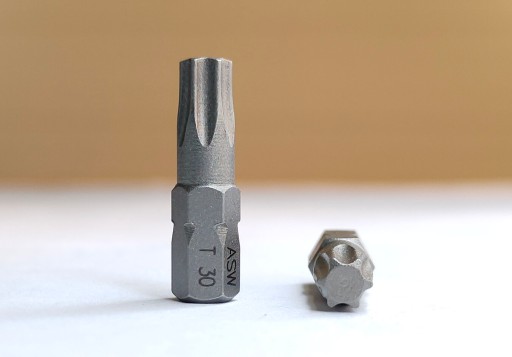 TX30 TORX 30 bitov nerezový skrutkovací bit GROT 1/4