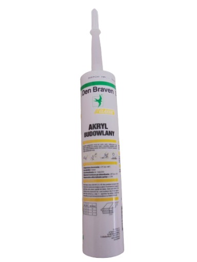 Pretierateľný stavebný akryl Den Braven biely 280ml