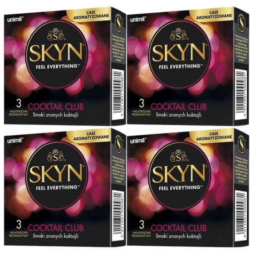 Unimil Skyn Cocktail Club nelatexové kondómy 3 ks