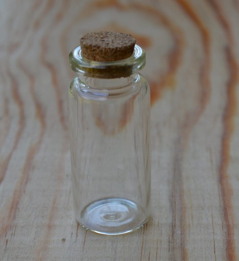 Fľaša liekovka sklenená liekovka veľká 50 * 22 mm