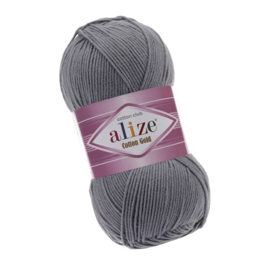Alize Cotton Gold 87 tmavošedá