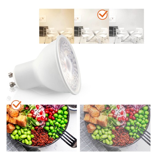 Sada halogénového svietidla LUMO11 chróm + LED GU10 5W neutrálna biela PREMIUM