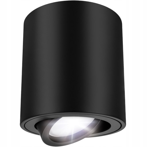 Prisadené halogénové LED TUBE GU10 Pohyblivé stropné svietidlo BLACK SPOT
