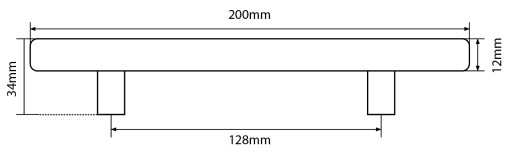 ZLATÁ NÁBYTKOVÁ ÚCHYTKA, ZÁSUVKOVÁ LIŠTA, KLASIKA, LESK, DLHÁ 128mm
