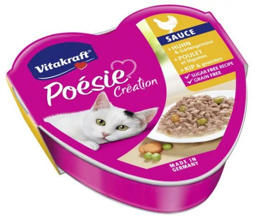 VITAKRAFT Poesie Creation kuracie mäso so zeleninou v smotanovej omáčke 85g