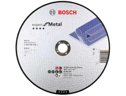 KORUNDOVÝ KOTOUČ BOSCH na rezanie ocele 230/3,0 mm