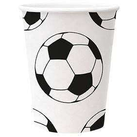 FUTBALOVÝ PAPIEROVÝ POHÁR 250 ML 8 KS FUTBAL ŠPORT