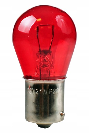 Žiarovka 21W Červená 12V