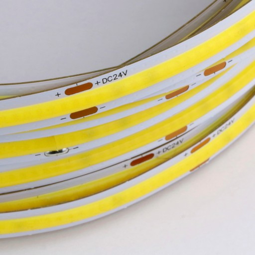 COB STRIP 480LED/M IP20 3000K TEPLO 9W/m 24VDC NETRVALÉ SVIETENIE / 1 METER