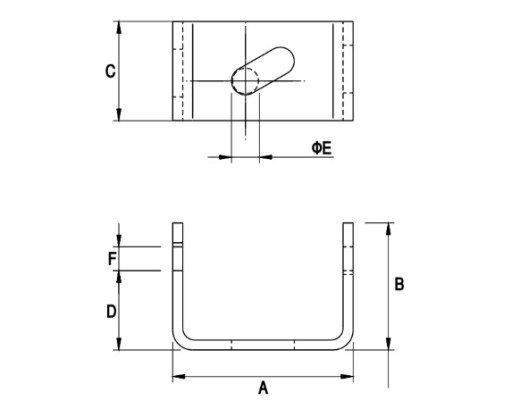 Držiak na ochranu pred bleskom na žehličku 30x4mm na stenu