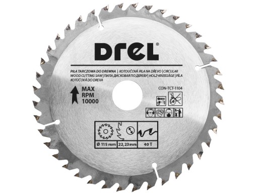 PÍLA NA DREVO 115mm 40T OTVOR 22,23mm KRUHOVÁ