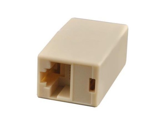 KONEKTOR, ADAPTÉR RJ45, 8P8C ZLATÝ ADAPTÉR