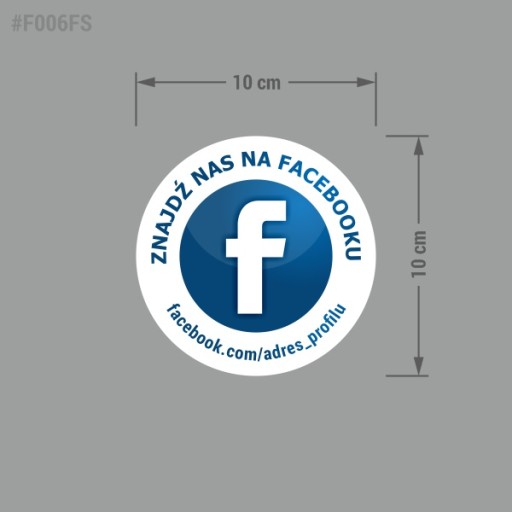 Facebooková nálepka 10x10