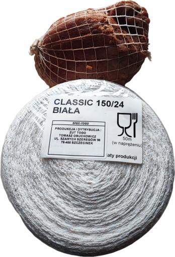 SIEŤKA NA ÚDENIE NA MÄSO, 16 gauge, biela, 24 ôk