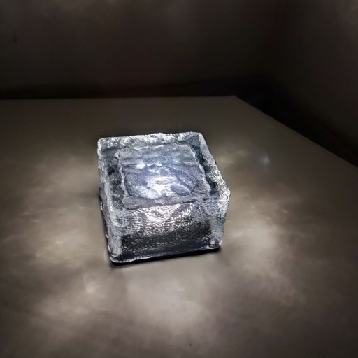 LED solárna lampa dlažobný kameň 7x7 3200K IP68 INTERIÉR