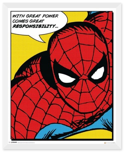 Originálny komiksový plagát na stenu Spiderman 40x50 cm