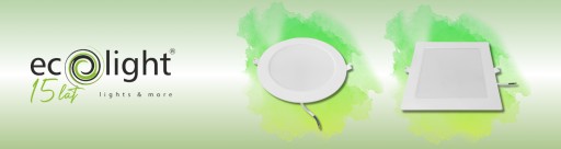 Zápustná LED očná lampa 18W 1980lm, neutrálna, hranatá, biela