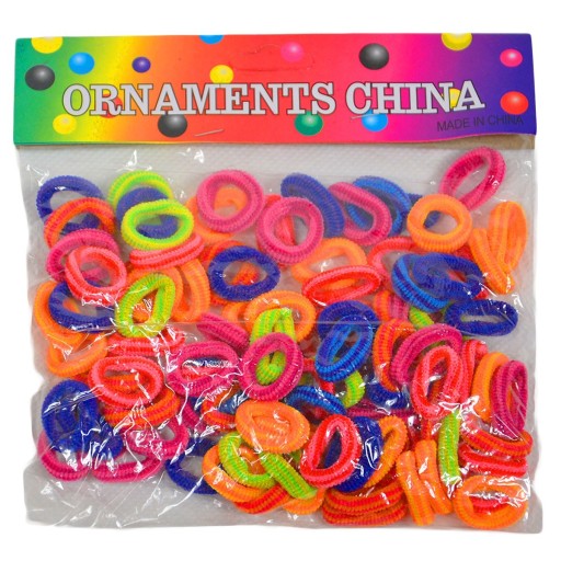 50512 MINI HAIR PNEU FAREBNÉ GUMY 100 KS