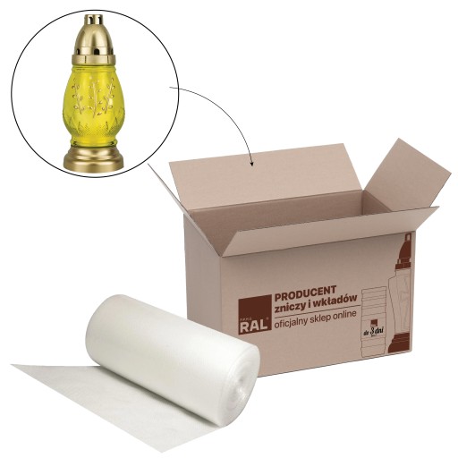 Veľkonočná sviečka Veľkonočné vajíčko 21 cm žltá DP78 Sviečka s vymeniteľnou vložkou