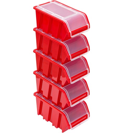 5x Uzavretá nádoba, kyveta NPKL6 KTR16F RED