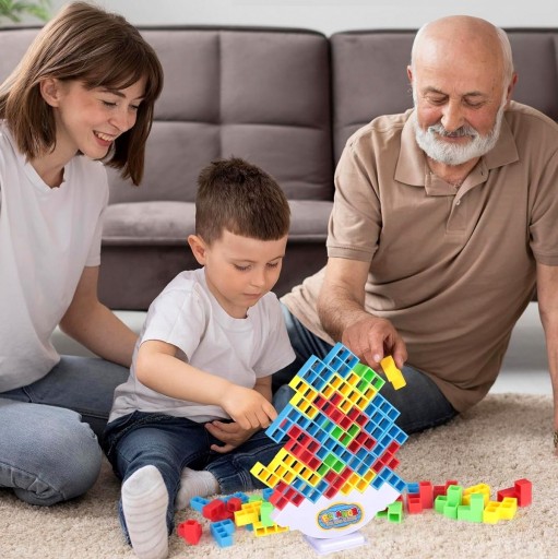 Arkádová hra TETRIS puzzle vyvažovanie BLOCKS FAMILY LOGIC