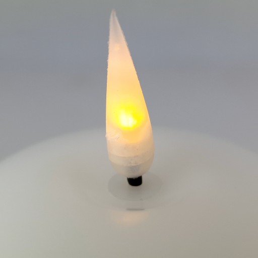 BIELA LED VLOŽKA SVIEČKY NA NAPÁJANIE AKUMULÁTOROU PRE EFEKT PLAMEŇA SVIEČKY