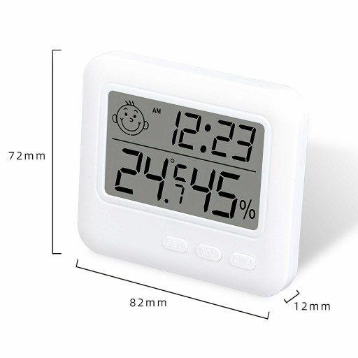 TEPLOMER ELEKTRONICKÝ vlhkomer SONDA HODINY SENZORA METEOSTANICE