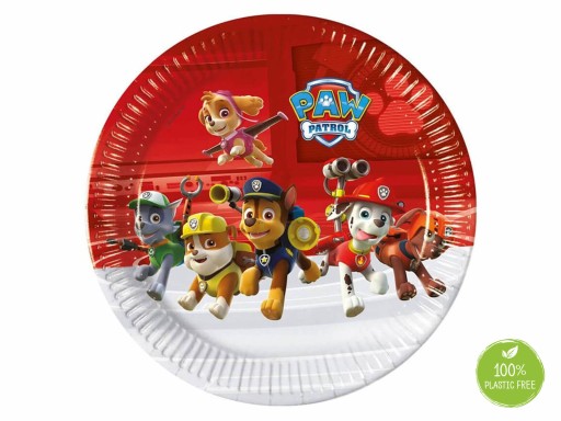 Narodeninové taniere Paw Patrol 8 ks