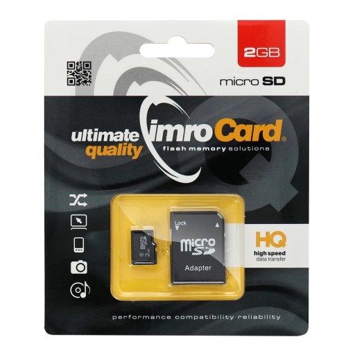 IMRO microSD 2GB pamäťová karta s SD adaptérom