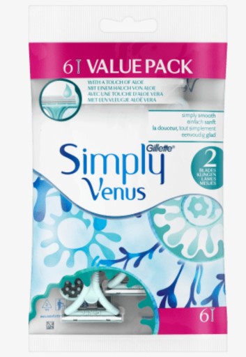 Holiace strojčeky Gillette Simply Venus 6 ks