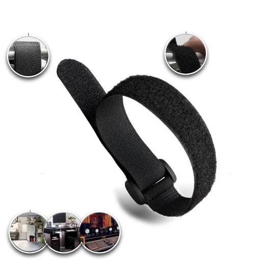 VELCRO BAND ORGANIZÁTOR KÁBLOV priechodka OČKA SILNÁ PÁSKA 40 CM 2CM 10 KS