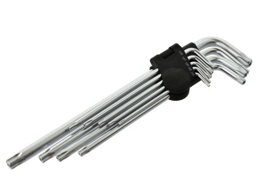 TORX SET TORX KEYS T15-T55 260mm 9 PRVKOV OCEL CR-V DLH.